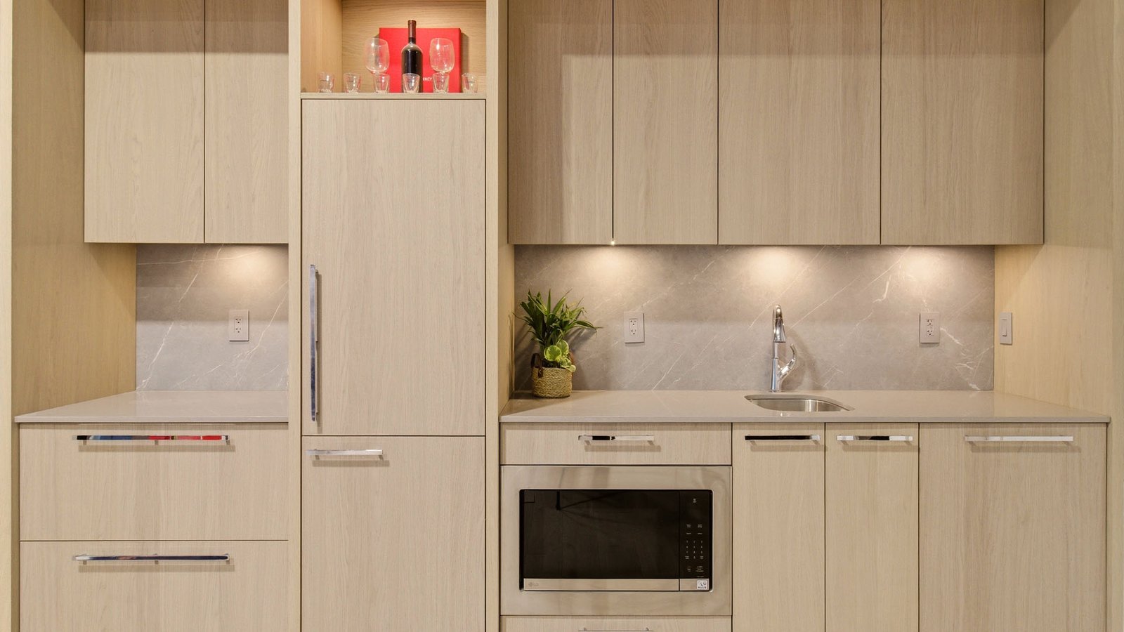 Kitchen Cabinet at Agency Realtor Office